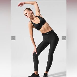 ALO Yoga Black High-Waist Leggings and Top